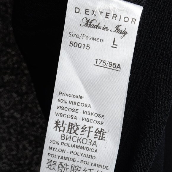 D. Exterior Black Viscose-Knitted Tank Top - Picture 8 of 9